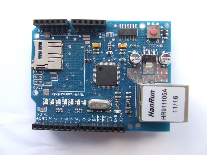 Ethernet Shield 05 W5100 (top View)